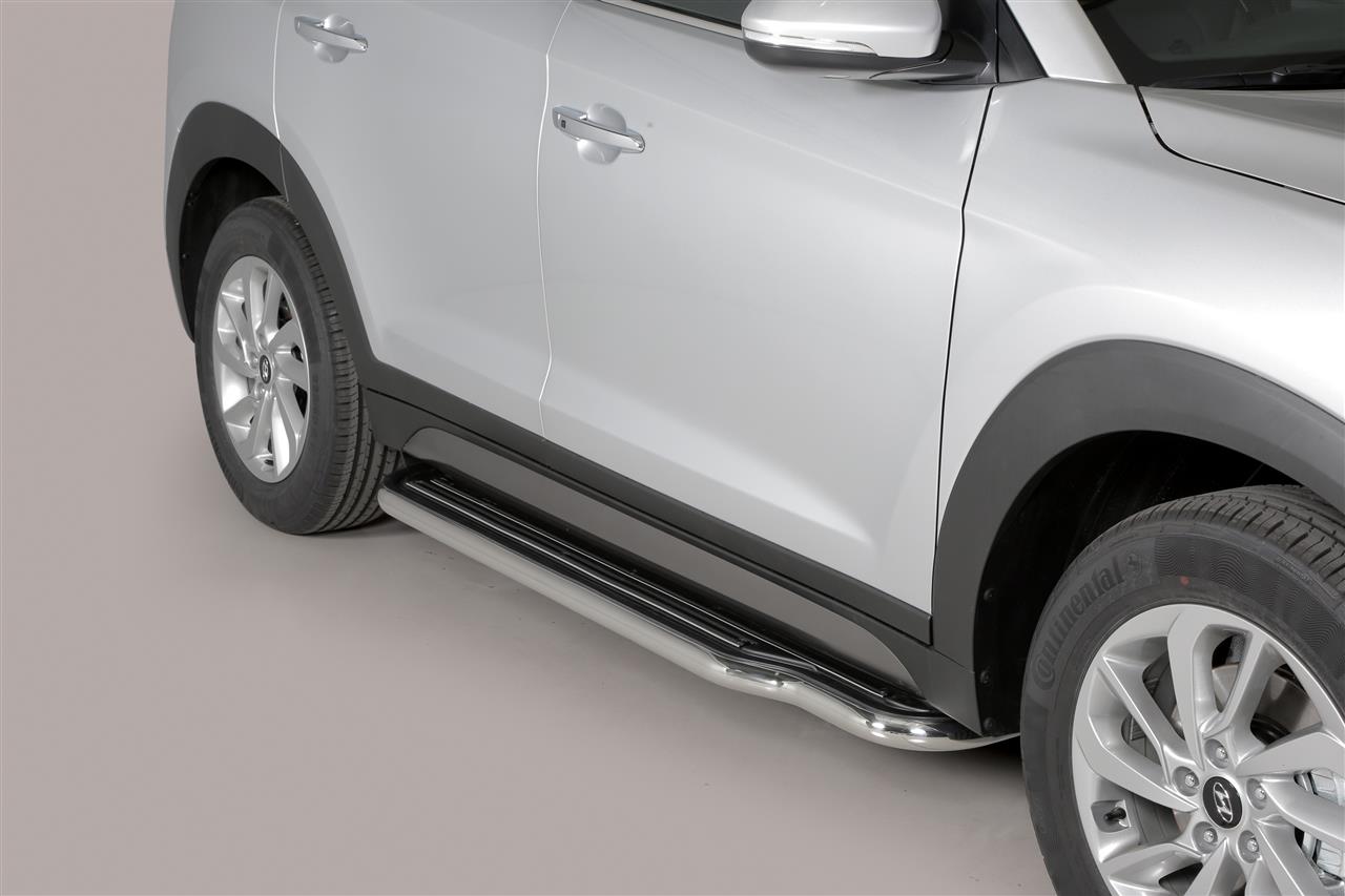 Pedane Laterali Inox Ø50 Hyundai Tucson 2015+