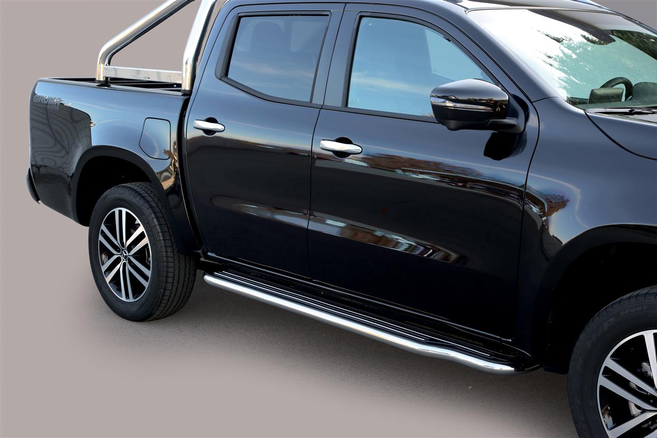 Pedane Laterali Inox Ø50 Mercedes Classe X D/c 2017+