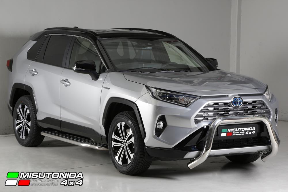 Pedane Laterali Inox Ø50 Toyota Rav4 Hybrid 2019+