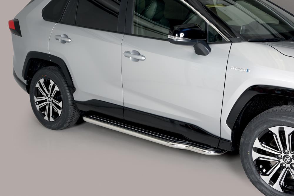 Pedane Laterali Inox O50 Toyota Rav4 Hybrid 2019