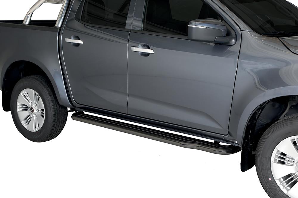 Pedane Laterali Inox Ø50 Isuzu Dmax N60 2020+ Crew Cab Et Space Cab