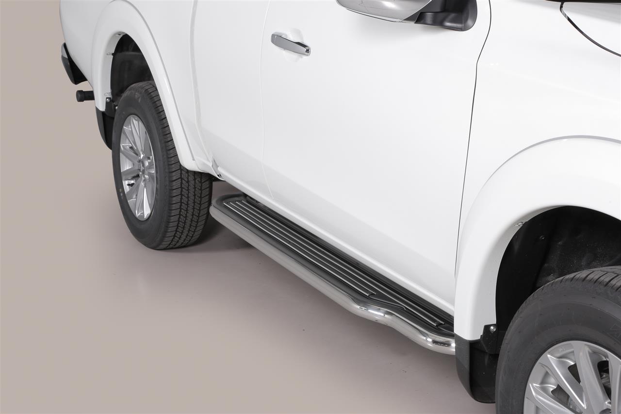 Pedane Laterali Inox Ø50 Mitsubishi L200 2016+ Club Cab