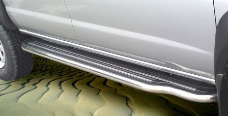 Pedane Laterali Inox Ø50 Nissan Navara Double Cab 1998/2002