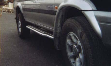 Pedane Laterali Inox Ø50 Mitsubishi Pjero Sport 1998/2000