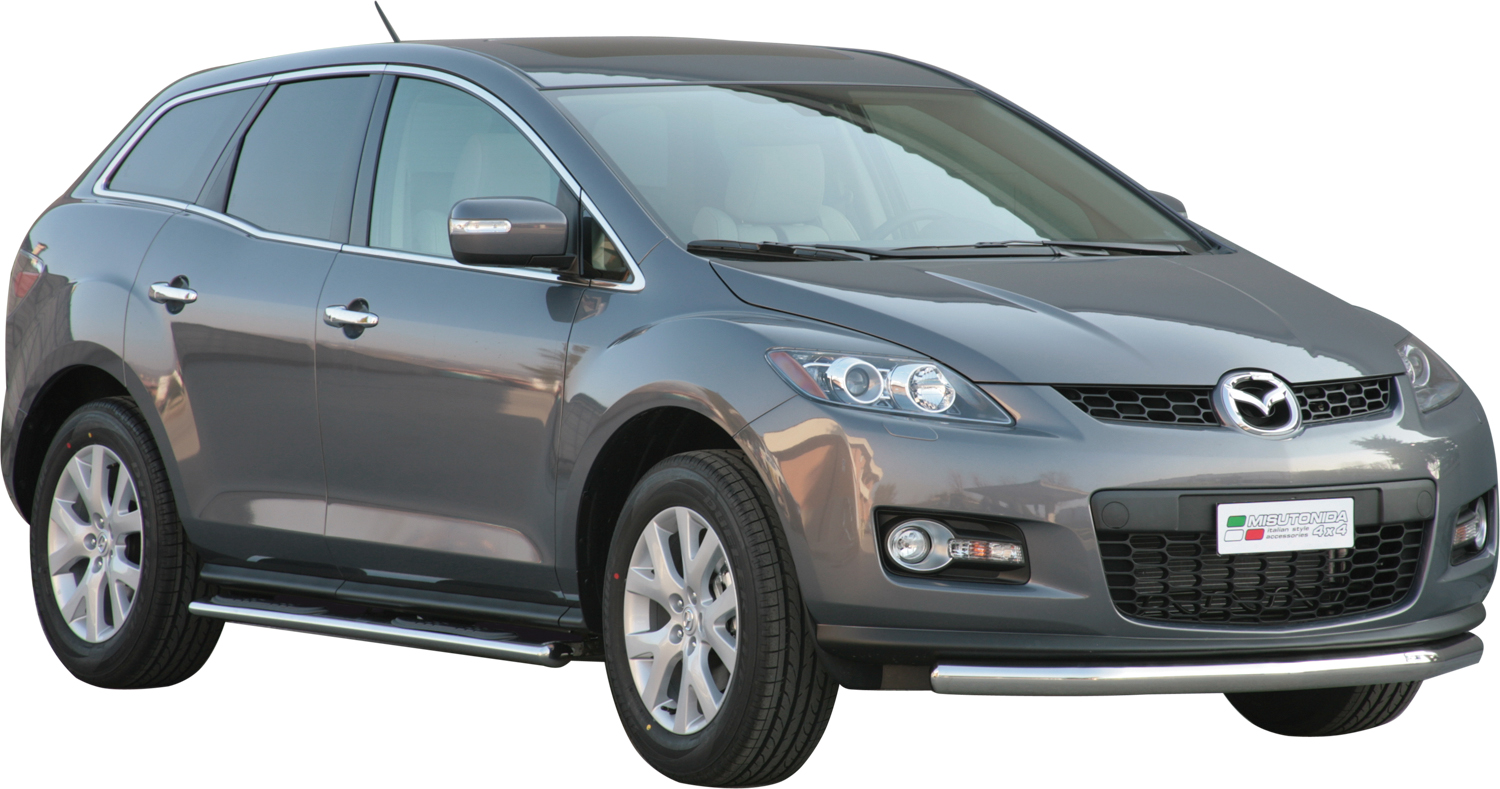 Protezione Di Paraurti Anteriore Ø76 Inox Mazda Cx7 2008+