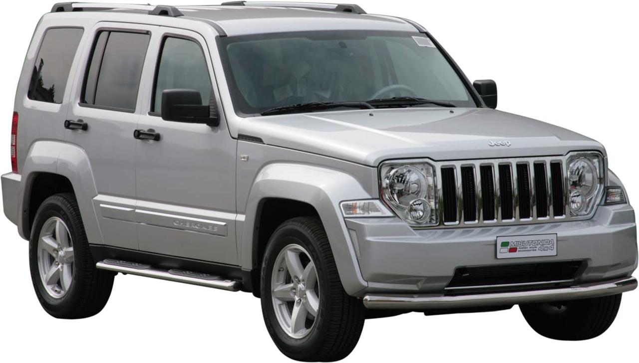 Protezione Di Paraurti Anteriore Ø76 Inox Jeep Cherokee 2008+