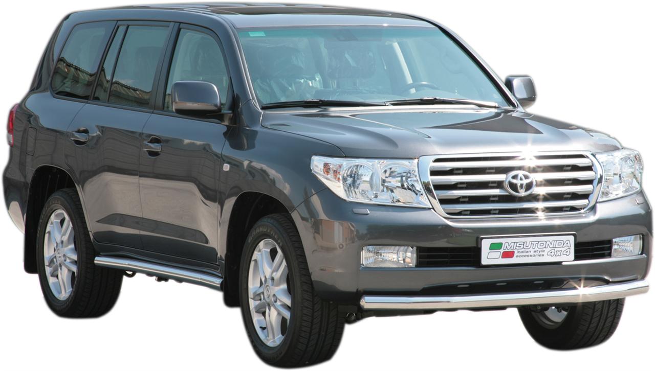 Protezione Del Paraurti Anteriore Ø76 Inox Toyota Lc200 V8 2008/2011