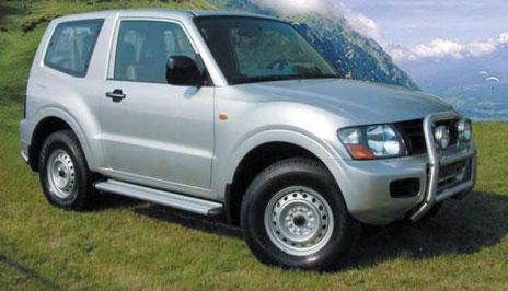 Pedane In Alluminio S50 Mitsubishi Pajero 2000/2007 Did 3 Porte