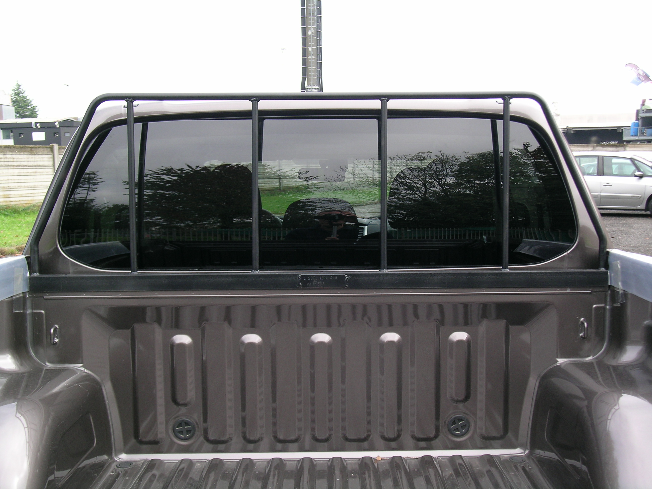 Griglia Di Protezione Vetro Cabina Posteriore Mitsubishi L200/fiat Fullback 2016+ Doppia Cabina/club Cab