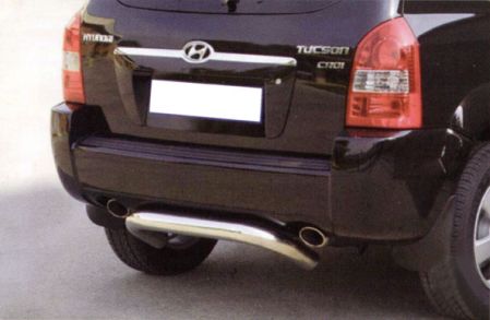 Protezione Posteriore Inox Ø76 Hyundai Tucson/kia Sportage 2004+