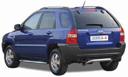 Paraurti Posteriore In Acciaio Inox Ø76 Kia Sportage 2004+