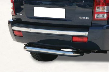 Paraurti Posteriore In Acciaio Inox Ø76 Jeep Gd Cherokee 2005+
