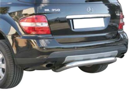 Paraurti Posteriore In Acciaio Inox Ø76 Mercedes Ml 2006+ (Tranne 500Ml)
