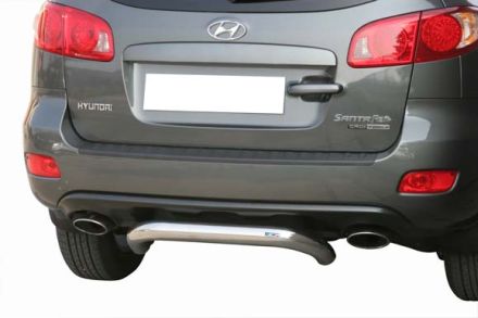 Paraurti Posteriore In Acciaio Inox Ø76 Hyundai Santa Fe 2006/2010