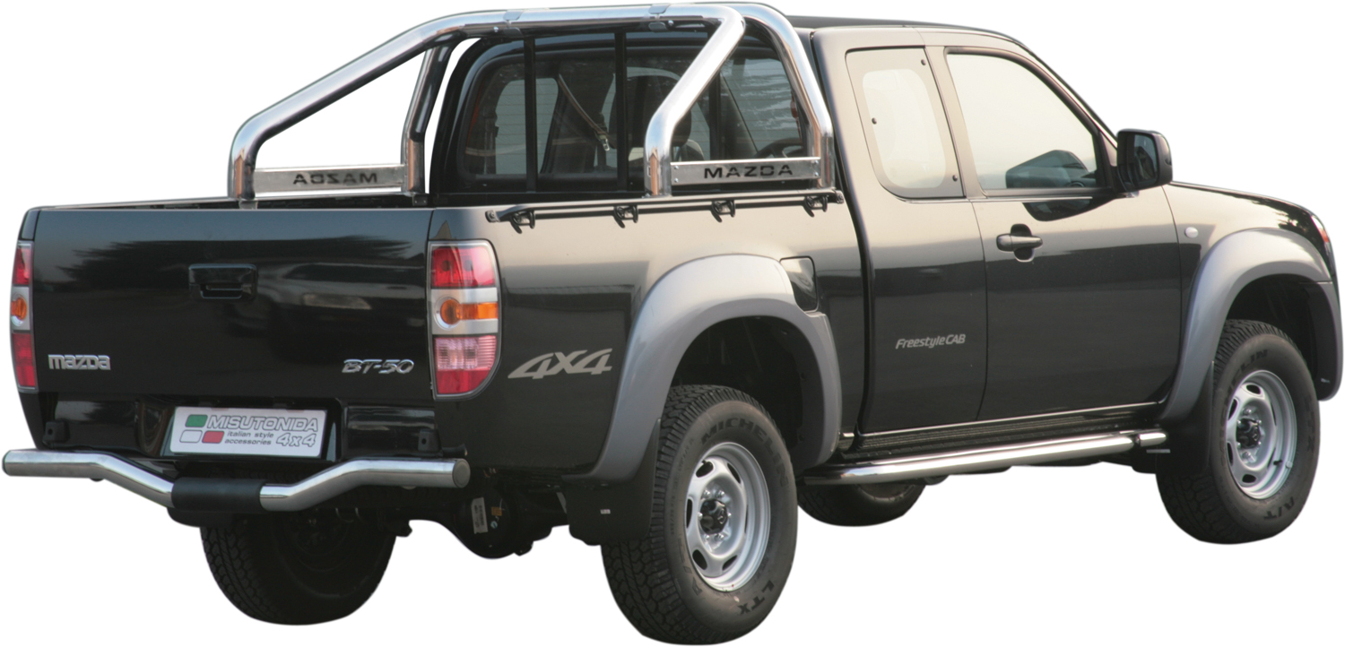 Parete Di Shock Posteriore Inox Ø76 Mazda Bt50 2007/2008