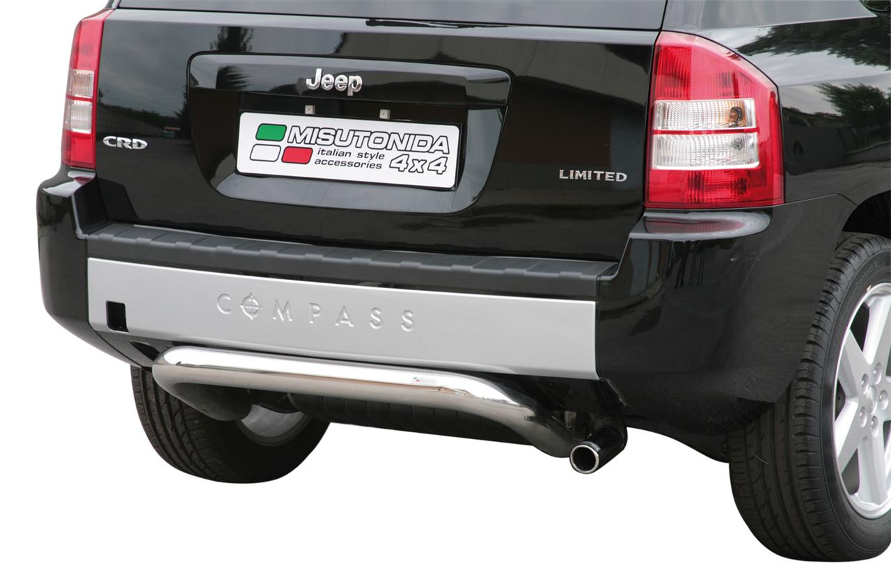 Parete Di Shock Posteriore Inox Ø76 Jeep Compass 2007/2010