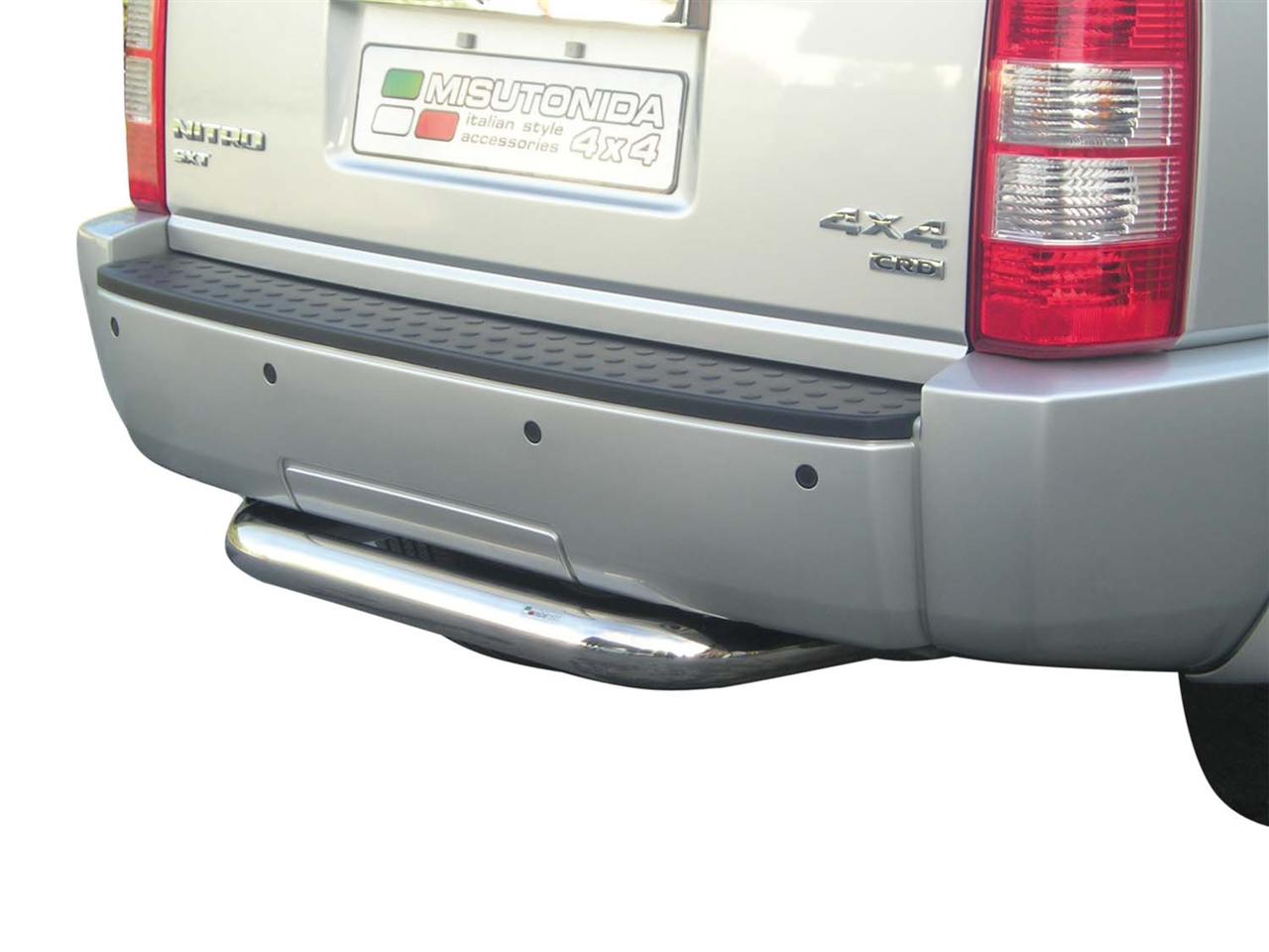 Paraurti Posteriore In Acciaio Inox Ø76 Dodge Nitro 2007+