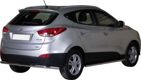 Paraurti Posteriore In Acciaio Inox Ø76 Hyundai Ix35 2010+