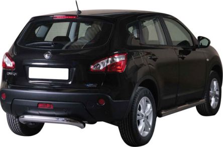 Paraurti Posteriore In Acciaio Inox Ø76 Nissan Qashqai 2010+