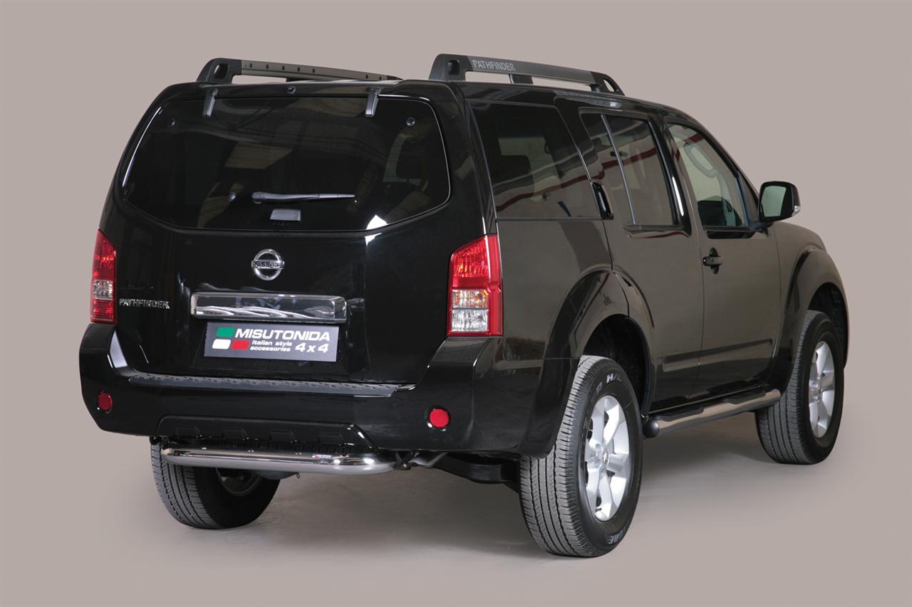Paraurti Posteriore In Acciaio Inox Ø76 Nissan Pathfinder 2011+