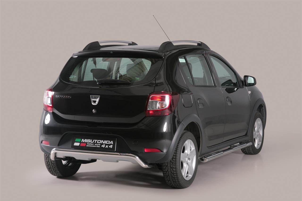 Paraurti Posteriore In Acciaio Inox Ø50 Dacia Sandero Stepway 2013+