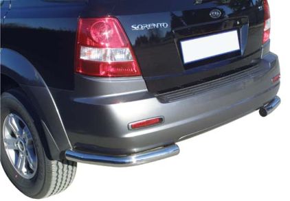 Protezione Angoli Di Paraurti Inox Ø63 Kia Sorento -2006