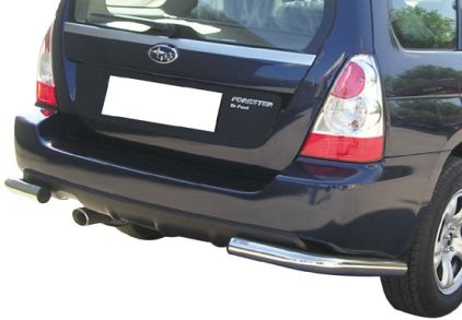 Protezione Angoli Di Paraurti Inox Ø63 Subaru Forester 2006/2007