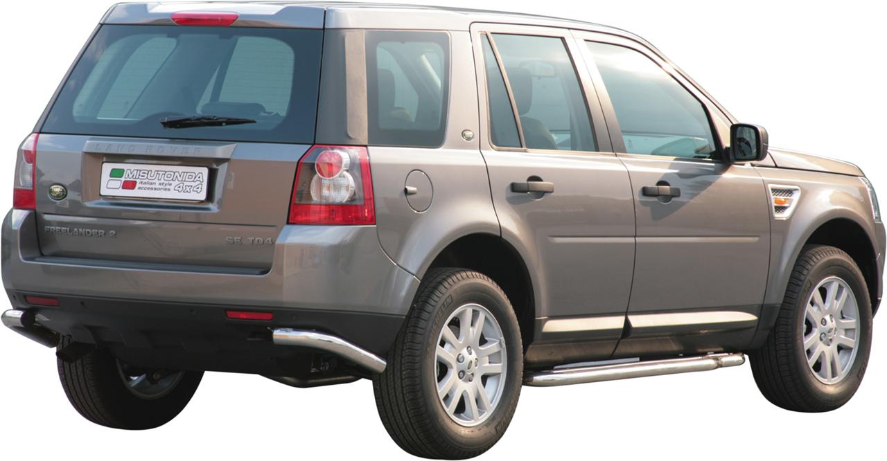 Protezione Angoli Di Paraurti Inox Ø63 Land Rover Freelander 2 (X2)