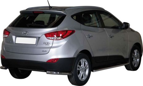 Protezione Angoli Di Paraurti Inox Ø63 Hyundai Ix35 2010+