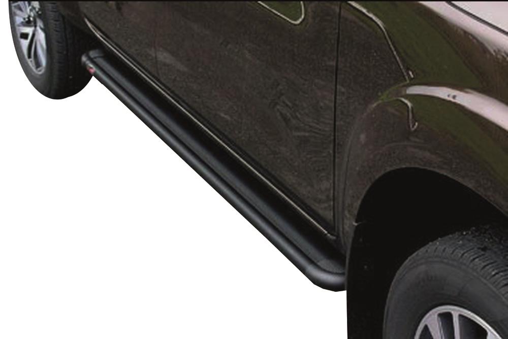 Piedi Di Supporto Alu S50 Mitsubishi L200 2016+ Club Cab Nero