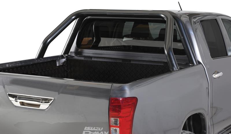 Roll Bare New Design Inox Doppio Tubo Thermolaque Nero Diametro 76 Mm Isuzu Dmax 2012/2020