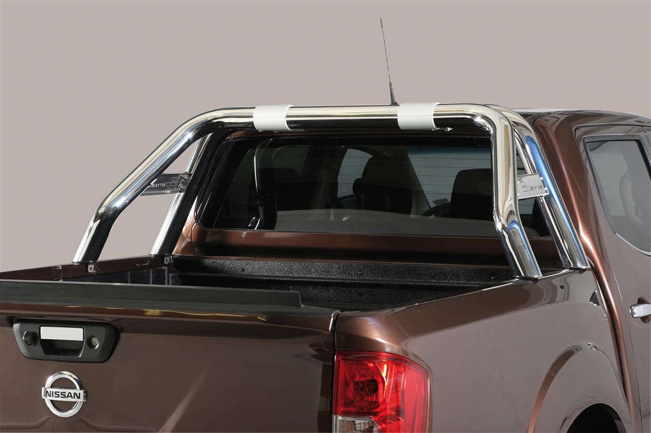 Roll Bar Inox Doppio Tubo Inox New Style Ø 76 Nissan Np300 Doppia Cab 2016+