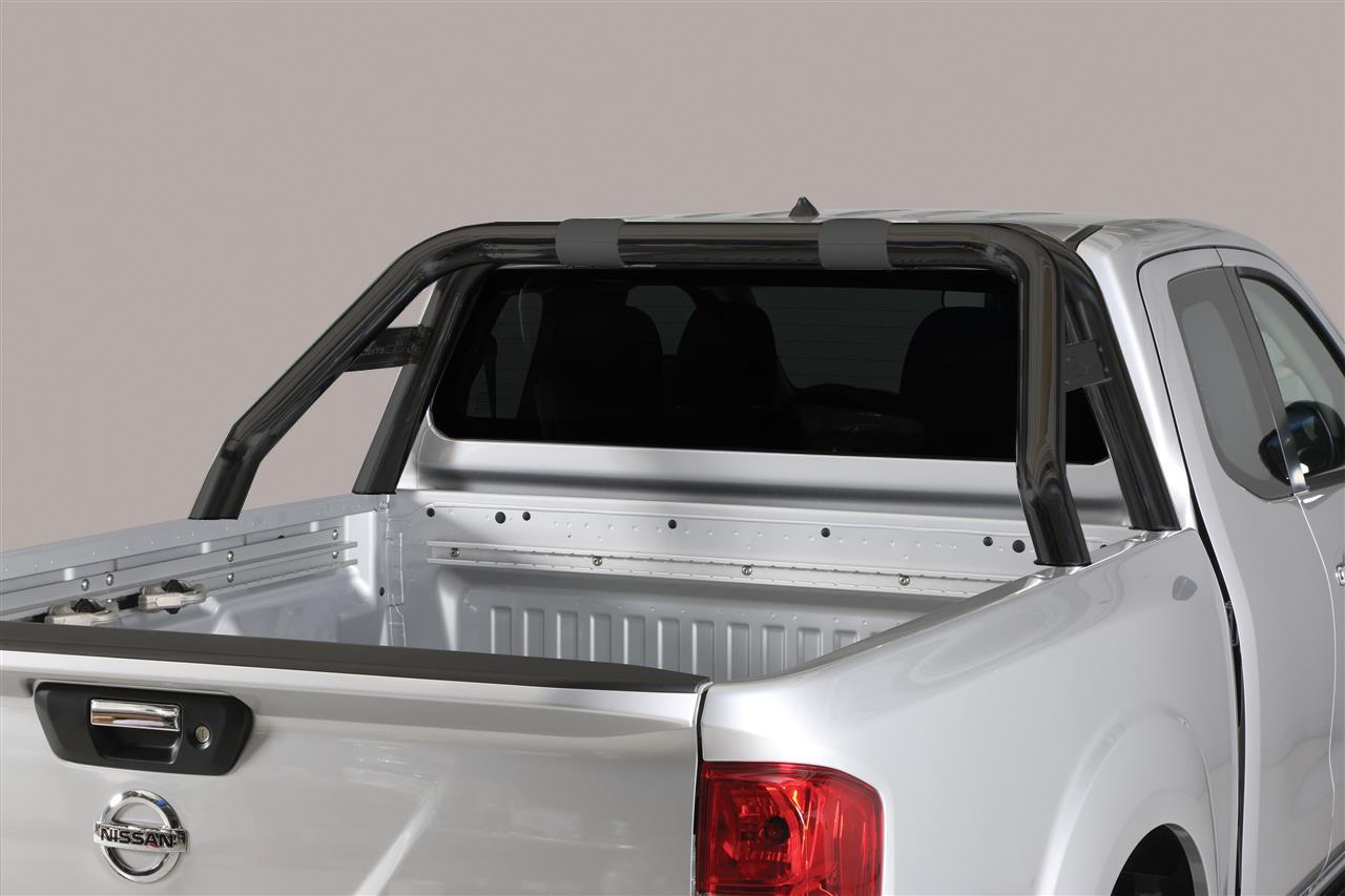 Roll Bar Inox Doppio Tubo Ø 76 Nissan Np300 2016+ Con Modanatura Laterale