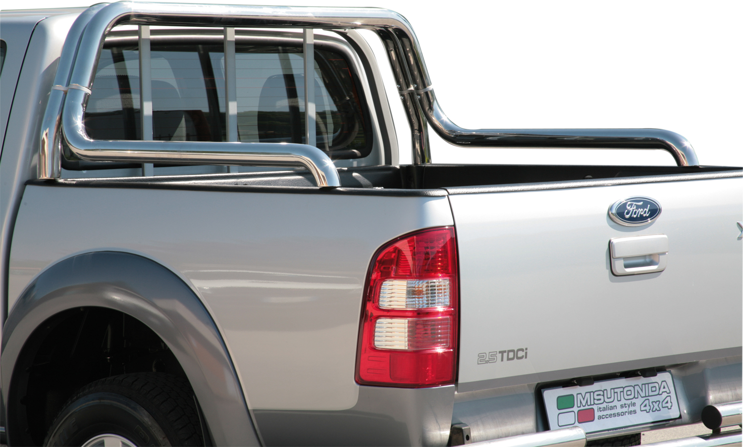Doppio Tubo Del Cassone Inox Ø63 Ford Ranger 2006/2011