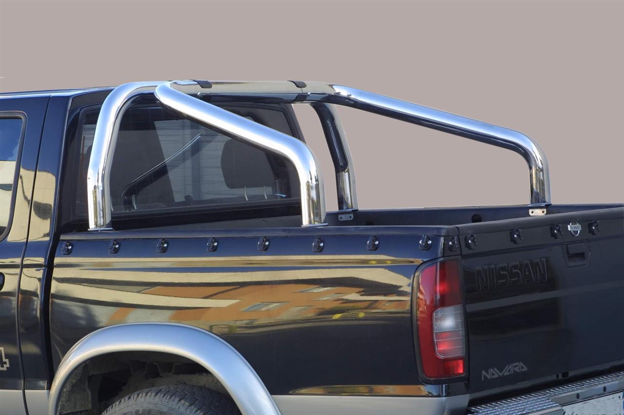 Roll Bar Inox Termolaccato  Doppio Tubo  Ø76 Nissan Pickup 98/05