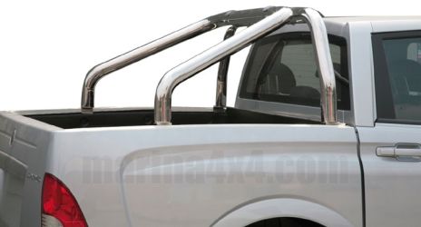 Roll Bar Inox Doppio Tubo Ø76 Ssangyong Actyon Sports 2007+