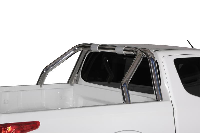 Roll Bar Inox Doppio Tubo Ø 76 Mitsubishi L200 2016+