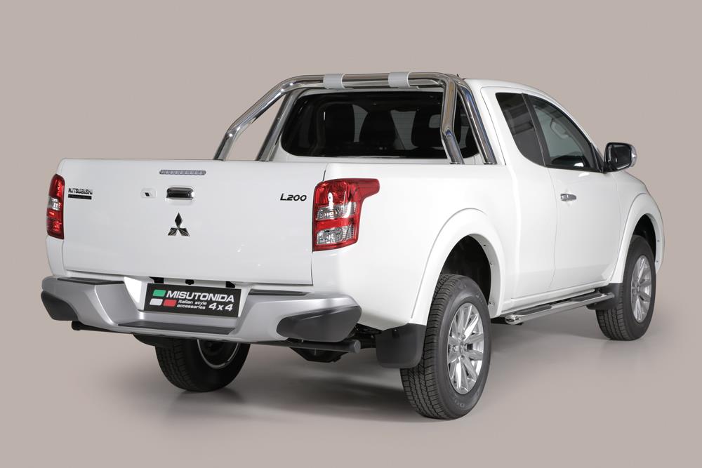 Roll Bar Inox Doppiotubo Inox Ø 76 Mitsubishi L200 2016+ Club Cab