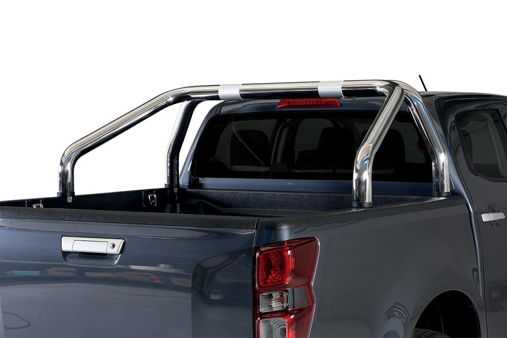 Roll Bar Inox Doppio Tubo Inox Ø 76 Isuzu Dmax N60 2020+