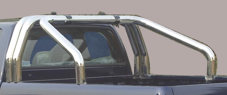 Roll Bar Inox Triplicare Tubo Ø76 Mitsubishi L200 2010+ Double Cab