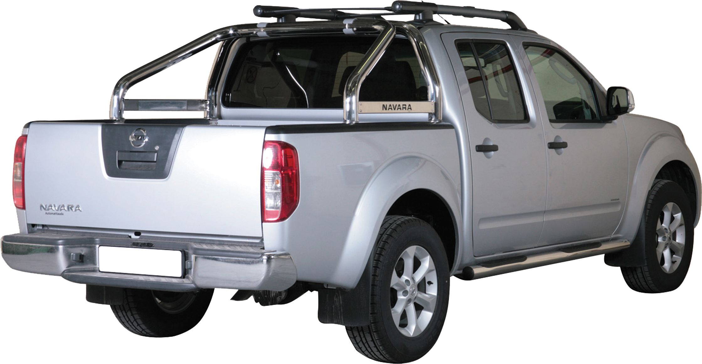 Roll Bar Inox Doppio Tubo Ø76 Nissan Navara D40 2005+ Con Marcatura