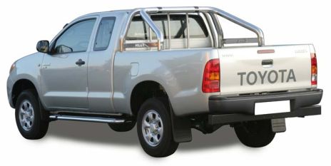 Roll Bar Inox Doppio Tubo Ø76 Toyota Hi Lux Vigo 2005+ Con Marcatura