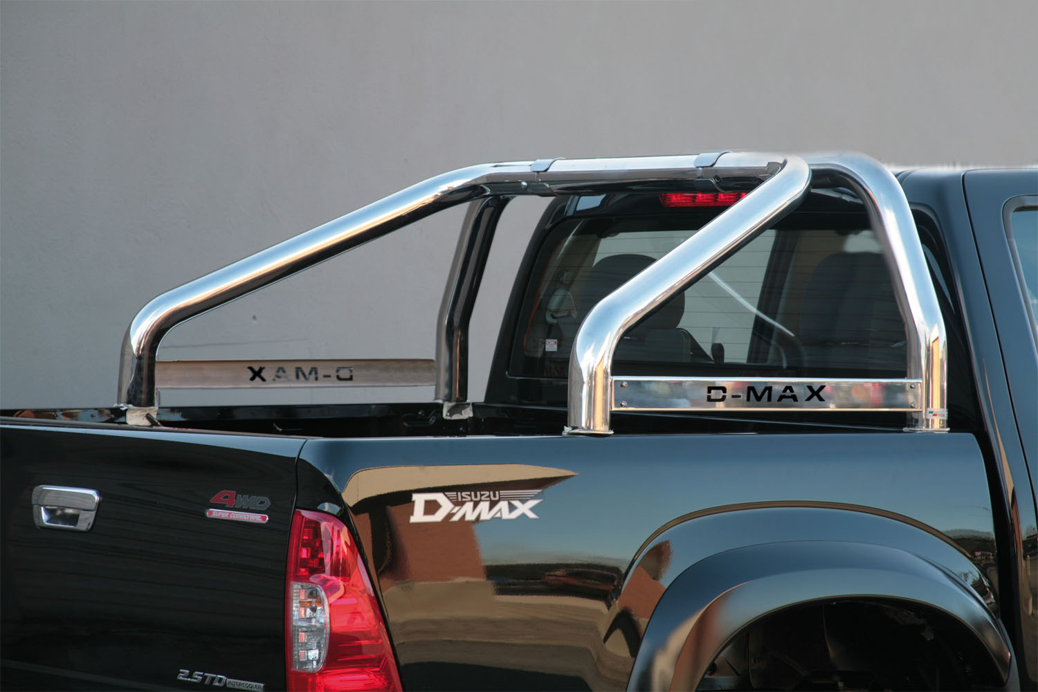 Roll Bar Inox Doppio Tubo Ø76 Isuzu Dmax 2003/2011 Con Marcatura