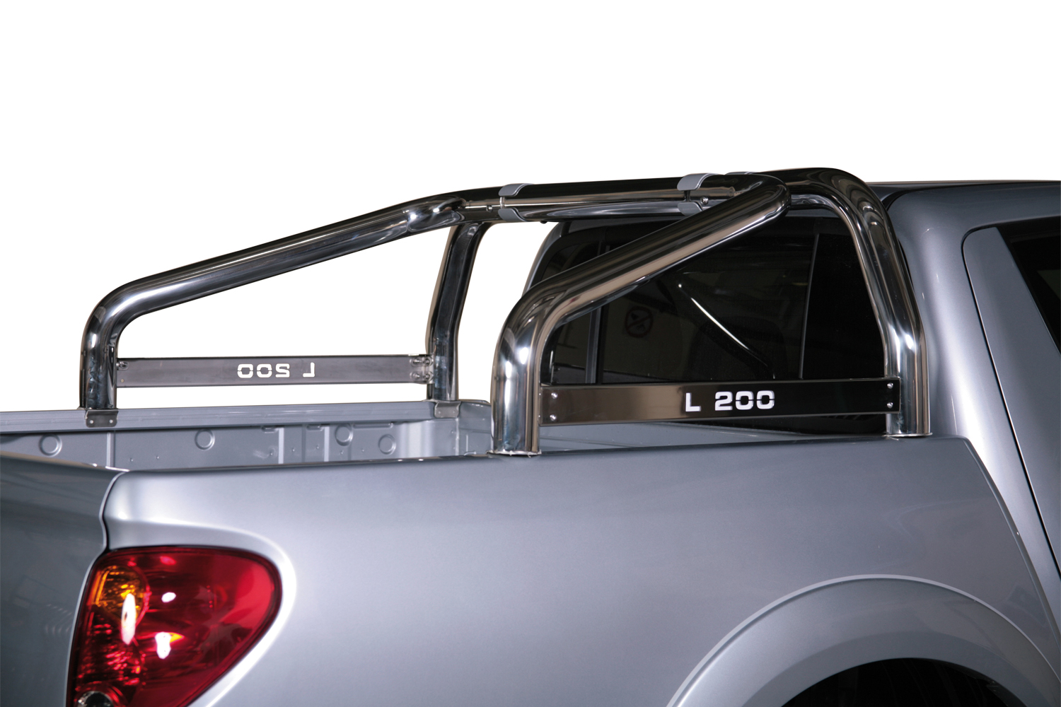 Roll Bar Inox Doppio Tubo Ø76 Mitsubishi L200 2010+ Con Marcatura Club Cub