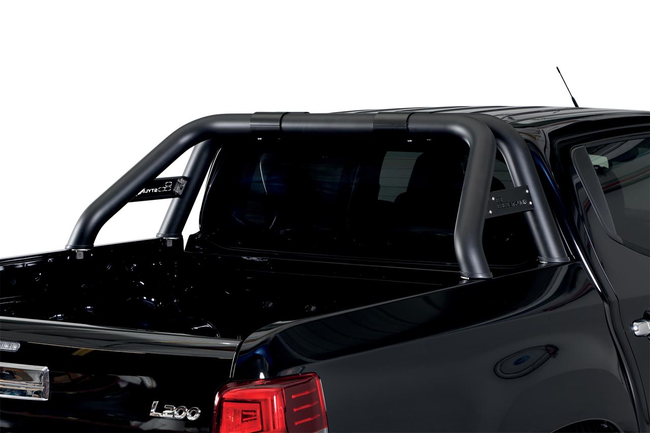Roll Bar Inox Doppio Tubo Inox Ø 76 Mitsubishi L200 2016+ Cc Cab +  Con Marcatura
