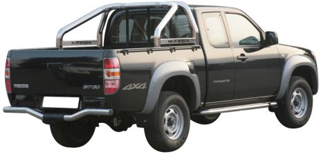 Roll Bar Inox Triplo Tubo Ø76 Mazda Bt50 2007/2008 Con Marcatura