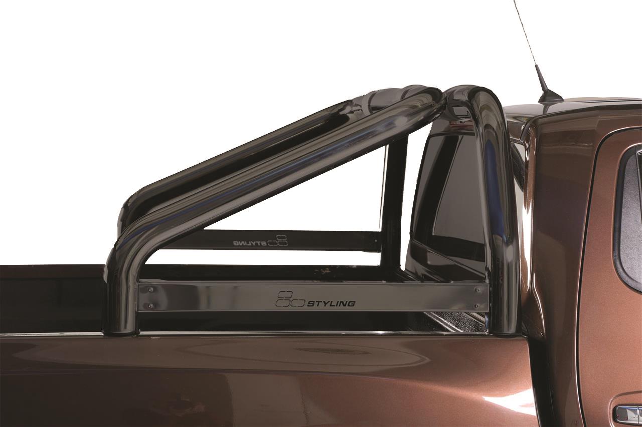 Roll Bar Inox Doppio Tubo Inox Ø 76 Renault Alaskan 2016+ Con Marcatura