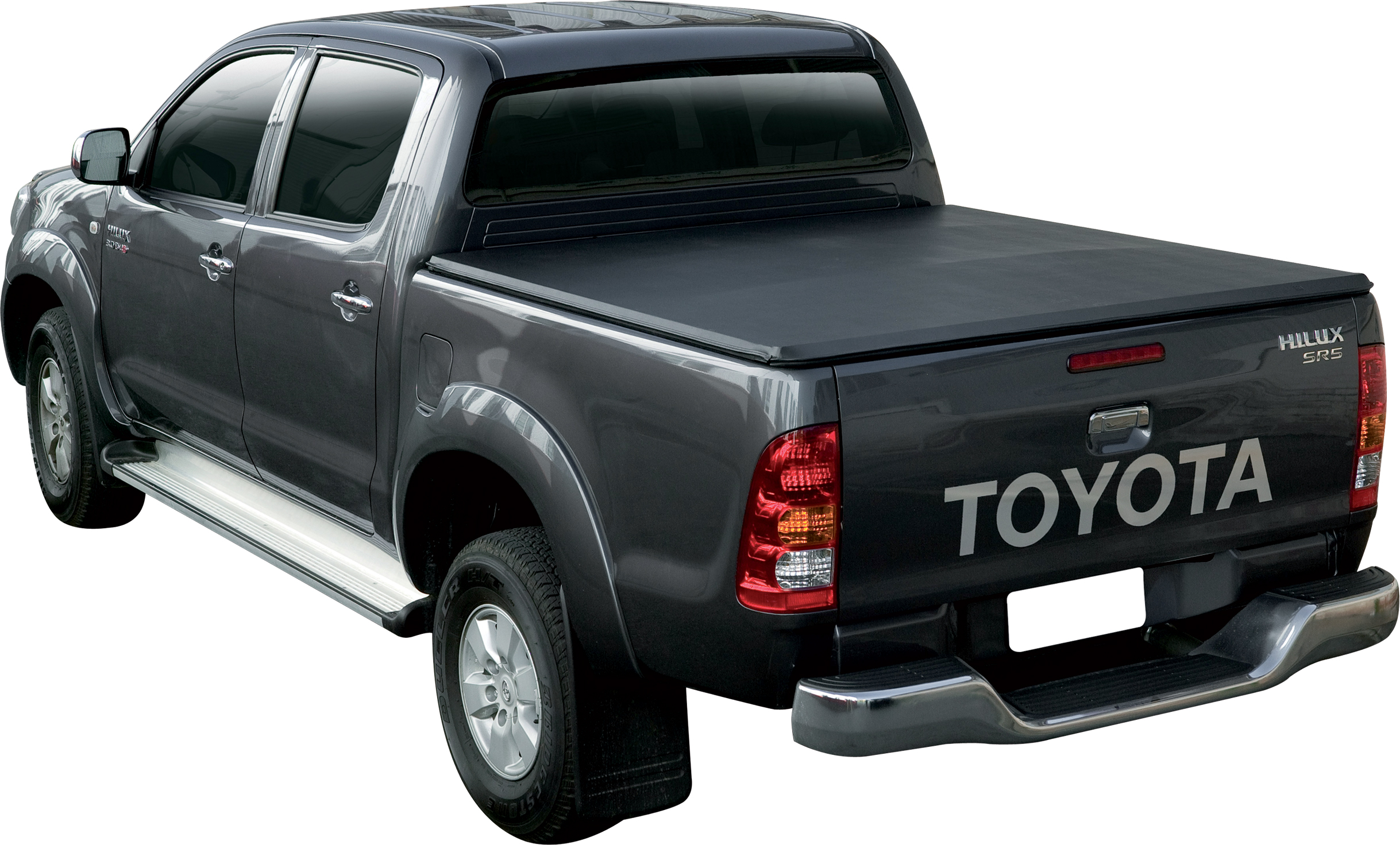 Tonneau Cover In Tela Toyota Hilux Vigo 2006-2014 Doppia Cabina/dr Motor Evo