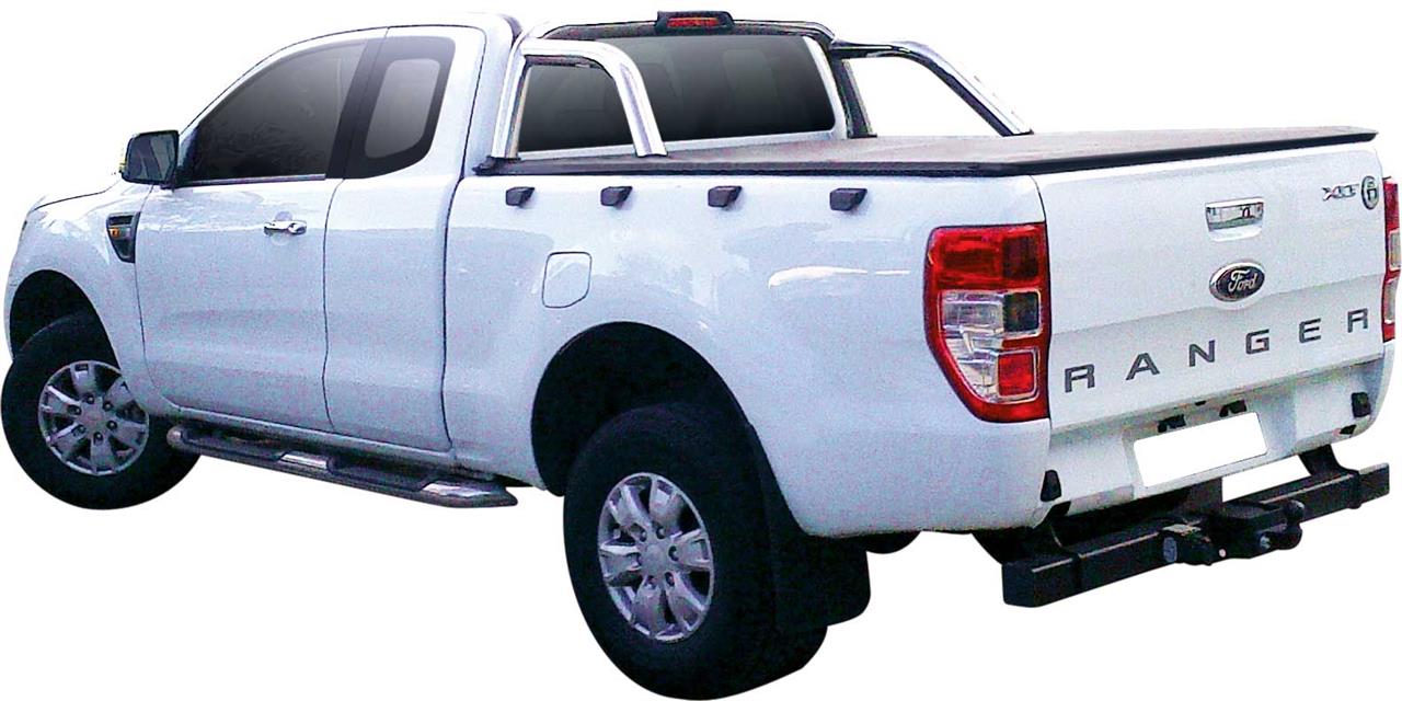 Tonneau Cover In Tela Ford Ranger Super Cab 2012+ Con Roll Bar Originale