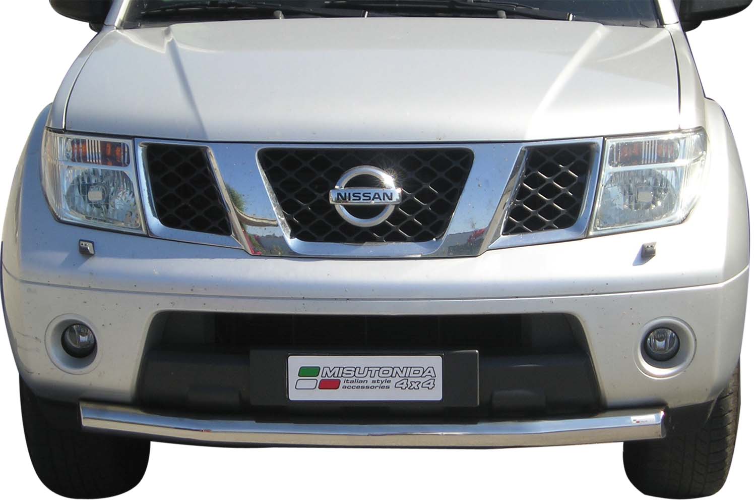 Tubo Di Protezione Anteriore Inox  Ø76 Nissan Pathfinder 2005/2011